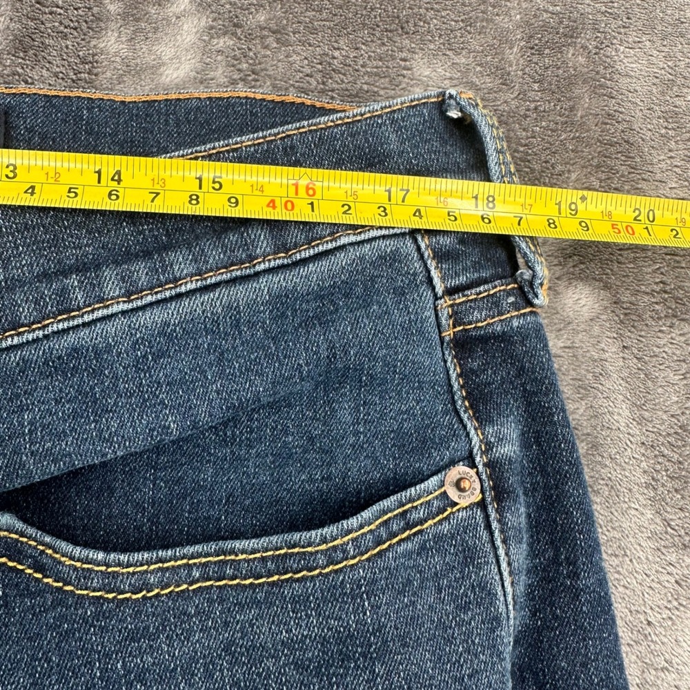 Lucky Brand 410 Athletic Slim Jeans Mens 36x32 Dark Wash Blue Denim Pants - Picture 8 of 9